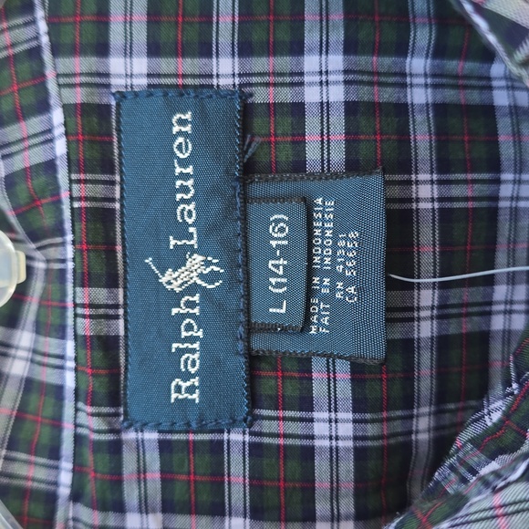NWT New Ralph Lauren Tartan Plaid Boy's Button Down Shirt - Picture 6 of 8